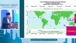 Sidang Isbat 1 Ramadan 1447 H/2026 M
Sidang Isbat awal puasa Ramadan 1447 Hijriah. (Foto: Tangkapan Layar YouTube Bimas Islam TV)
