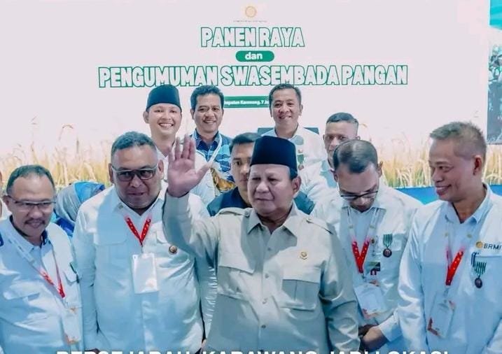 Bersejarah, Karawang Jadi Lokasi Pengumuman Swasembada Pangan Nasional