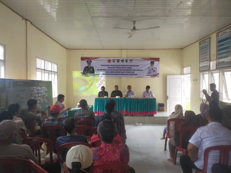 TMMD Kodim 0421/Lampung Selatan Gelar Sosialisasi Wawasan Kebangsaan, Perkuat Peran Linmas Jaga Stabilitas Desa