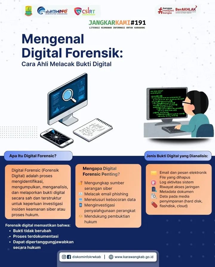 Diskominfo Karawang Edukasi Masyarakat soal Digital Forensik, Ungkap Jejak di Balik Insiden Siber