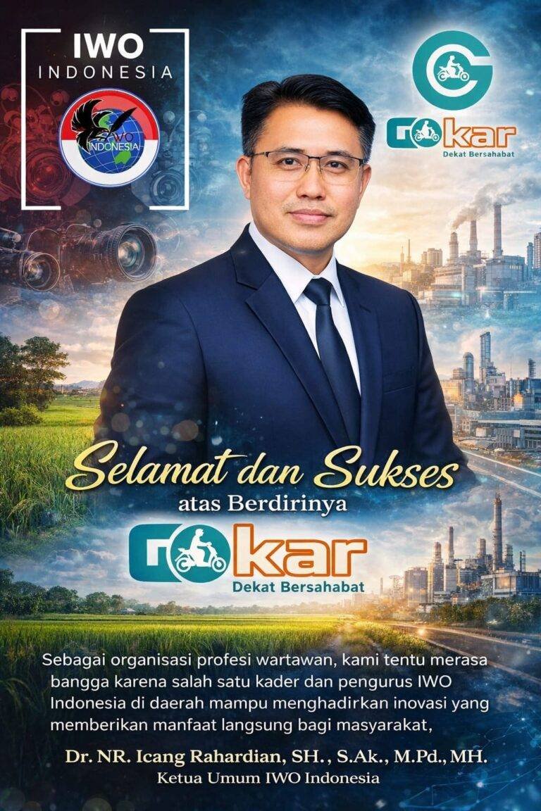 Ketum IWO Indonesia Apresiasi Berdirinya Aplikasi Transportasi Lokal GOKAR di Karawang