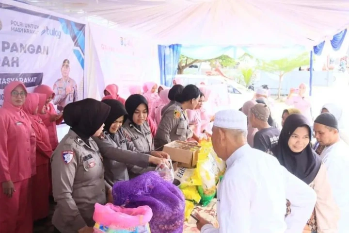 Polres HSS gelar gerakan pangan murah di wilayah Daha