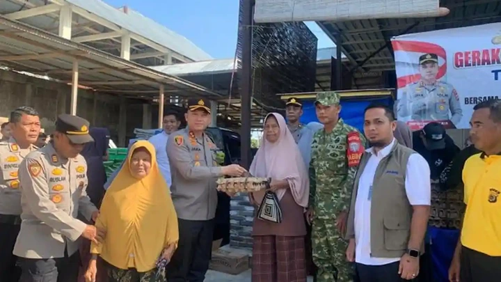 Polres Pidie Gelar Gerakan Pangan Murah, Bantu Masyarakat Dapat Beras Terjangkau di Bulan Ramadhan