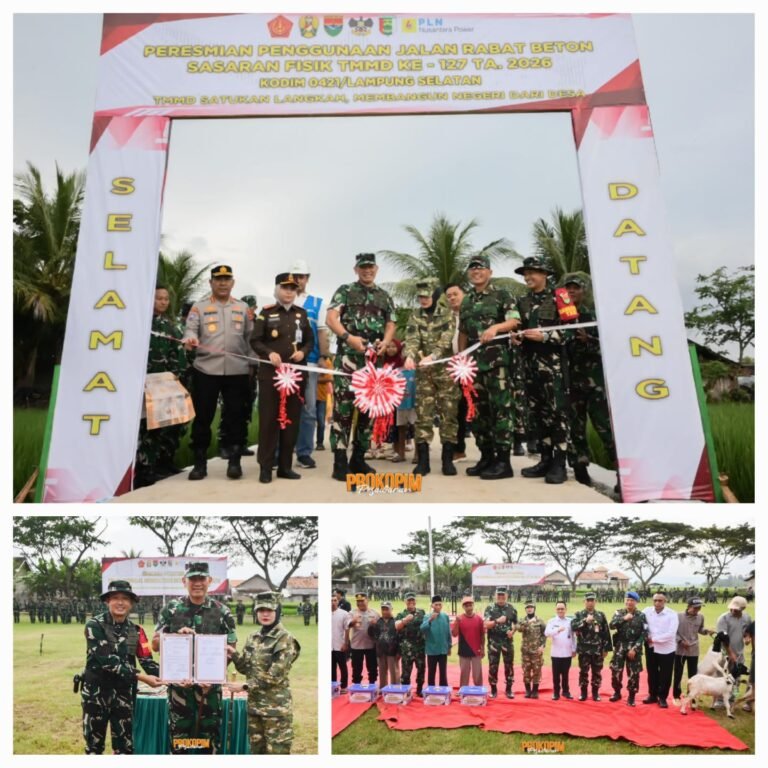 TMMD ke-127 Resmi Ditutup, Sejumlah Pembangunan Strategis Hadir untuk Masyarakat Tanjung Rejo