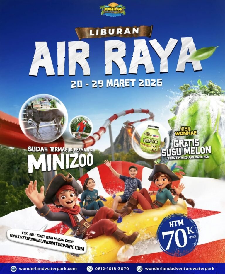Wonderland Adventure Waterpark Karawang, Tawarkan Liburan Air Raya Saat Lebaran 2026