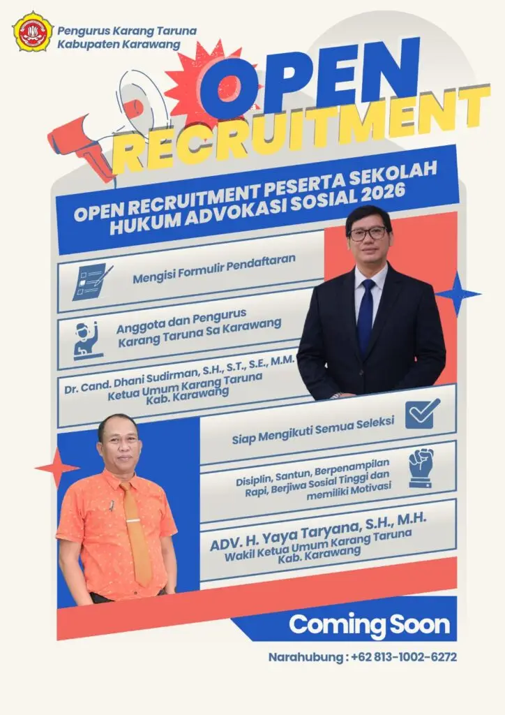 Karang Taruna Karawang Buka Pendaftaran Sekolah Advokasi Sosial 2026