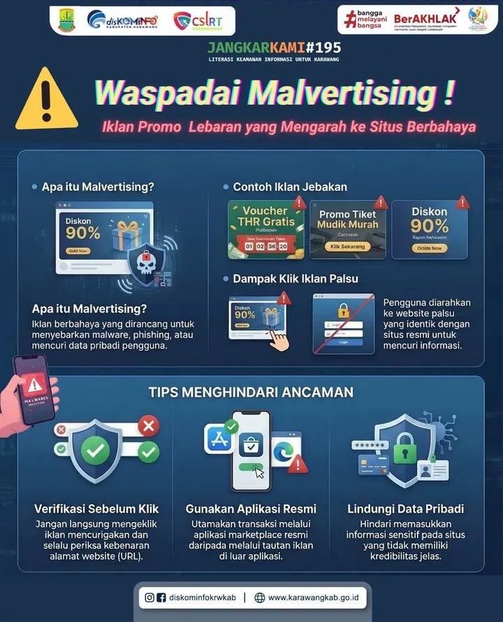 Waspada Malvertising, Diskominfo Karawang Ingatkan Masyarakat di Momen Lebaran