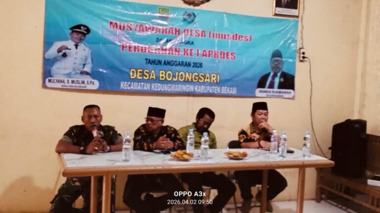 Musdes Bojongsari Bahas Pemilihan BPD 2026, Digelar Mei Mendatang