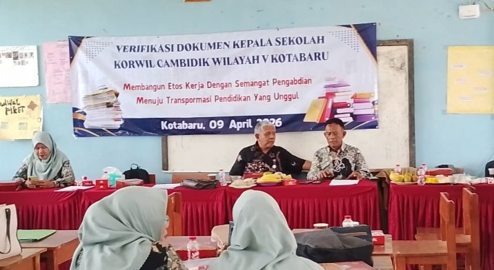 Pasca Pelantikan Rotasi dan Mutasi, Korwil Cambidik Kotabaru Selenggarakan Verifikasi Dokumen Kepala Sekolah
