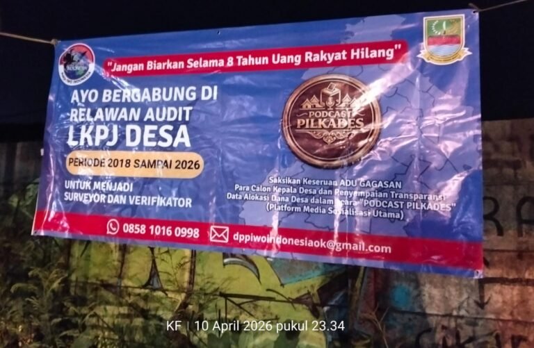 POKJA IWOI Luncurkan Audit Independen LKPJ Desa, Masyarakat Diajak Terlibat