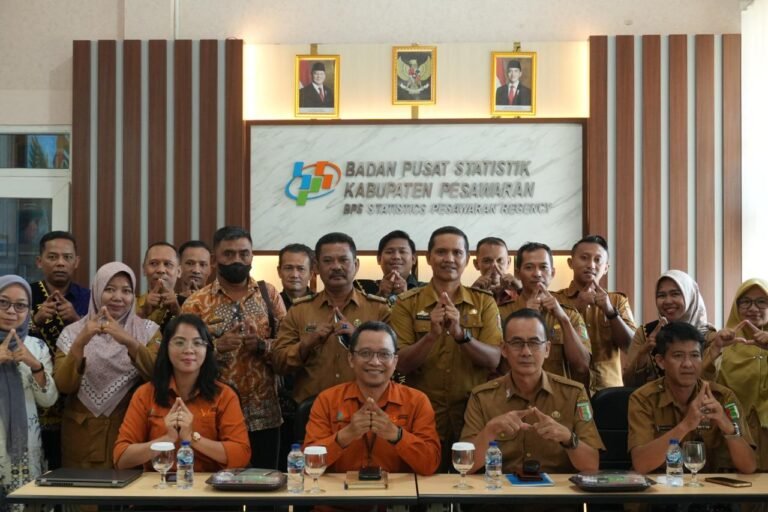 BPS Kabupaten Pesawaran Canangkan Desa Cantik 2026 dan Kukuhkan Agen Statistik Desa