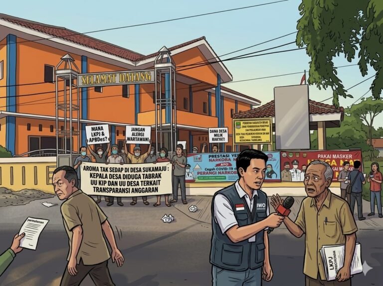 Kades Sukamaju Disorot: Tolak Transparansi, Dokumen Anggaran Desa Dipertanyakan