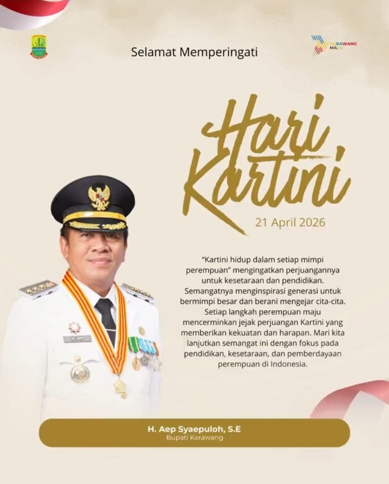 Hari Kartini 2026, Bupati Karawang Tekankan Peran Strategis Perempuan dalam Pembangunan