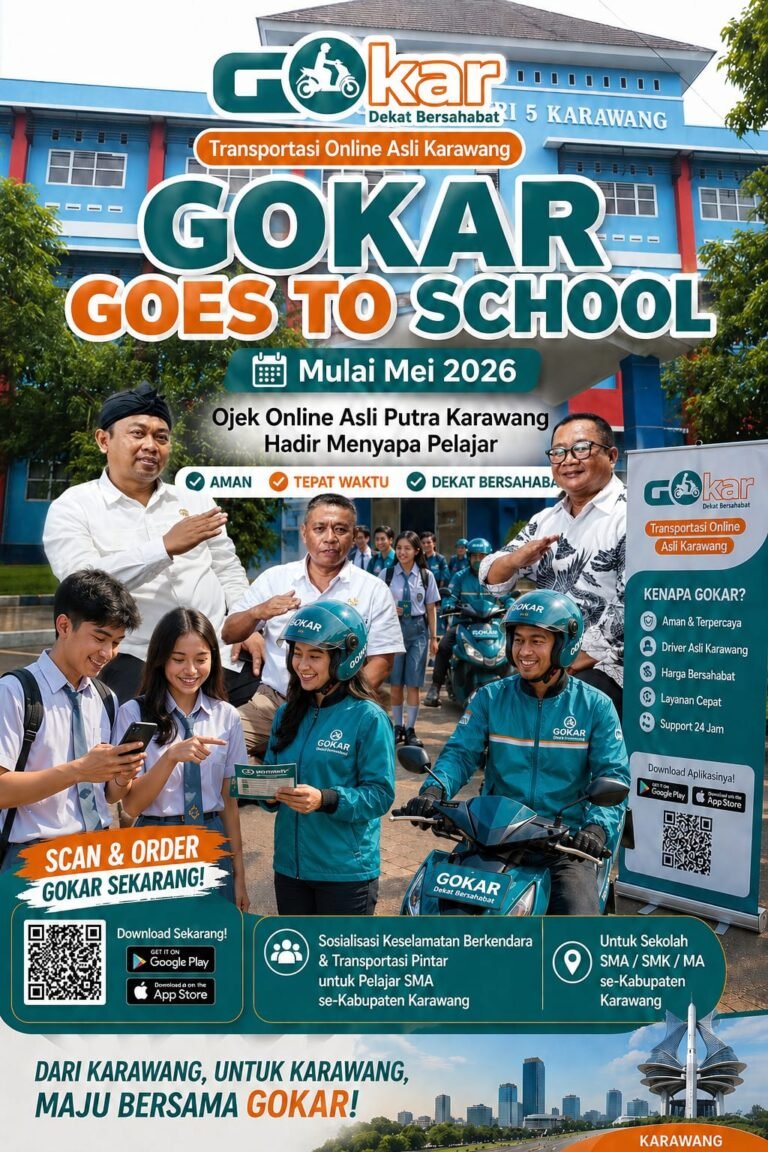 GOKAR Gandeng MKKS Karawang, Transportasi Online Lokal Siap Dukung Dunia Pendidikan