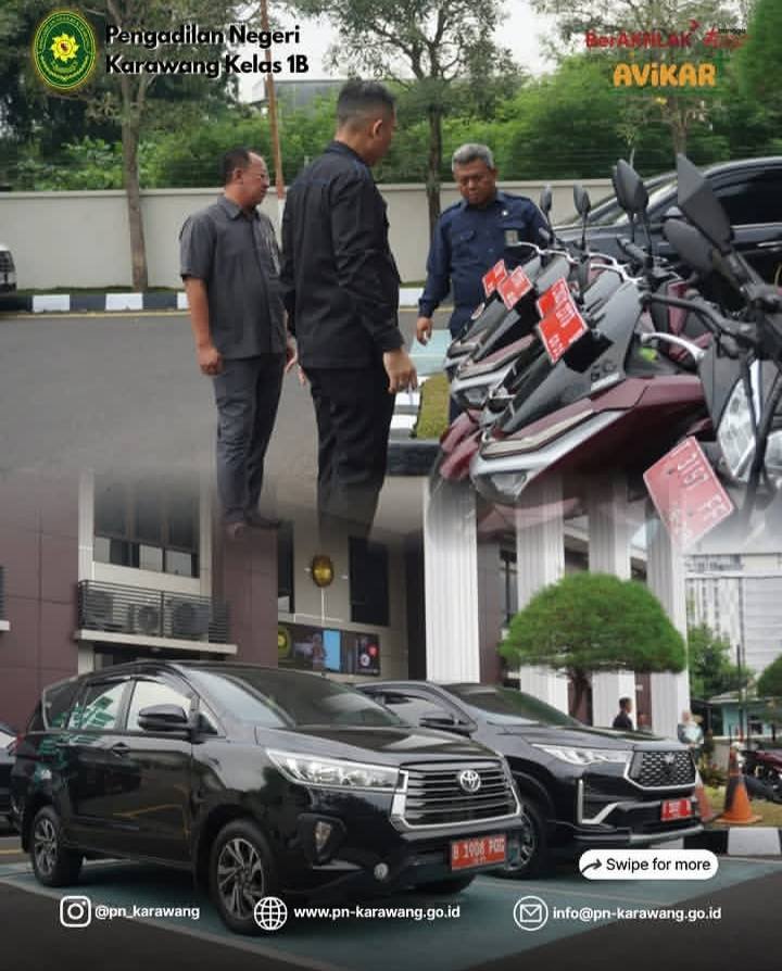 Pengadilan Negeri Karawang Gelar Apel Kendaraan Dinas Triwulan I 2026