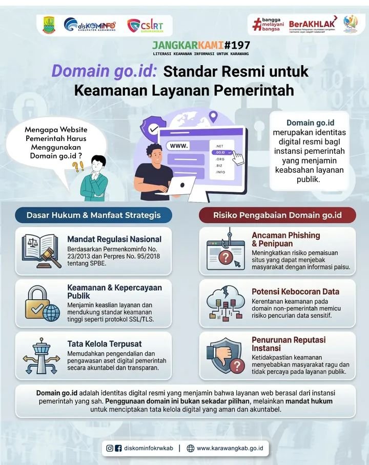 Pemkab Karawang Ajak Masyarakat Gunakan Domain go.id untuk Akses Layanan Resmi Pemerintah
