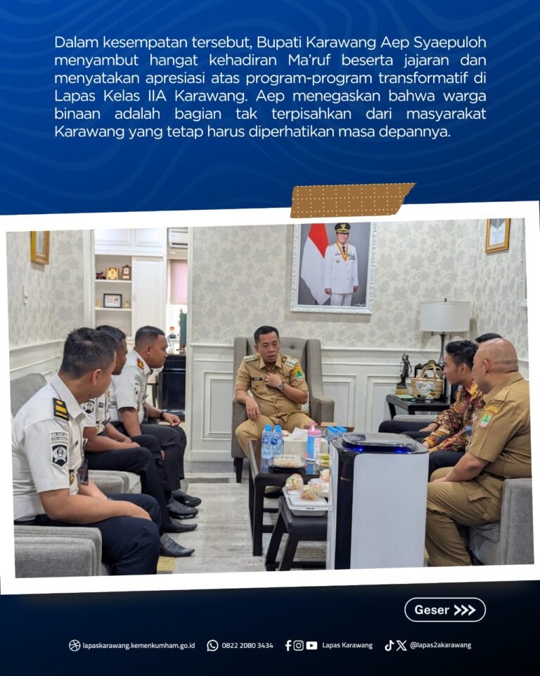 Lapas Karawang Gandeng Pemkab dan Go Karawang (GOKAR), Warga Binaan Disiapkan Kembali ke Dunia Kerja