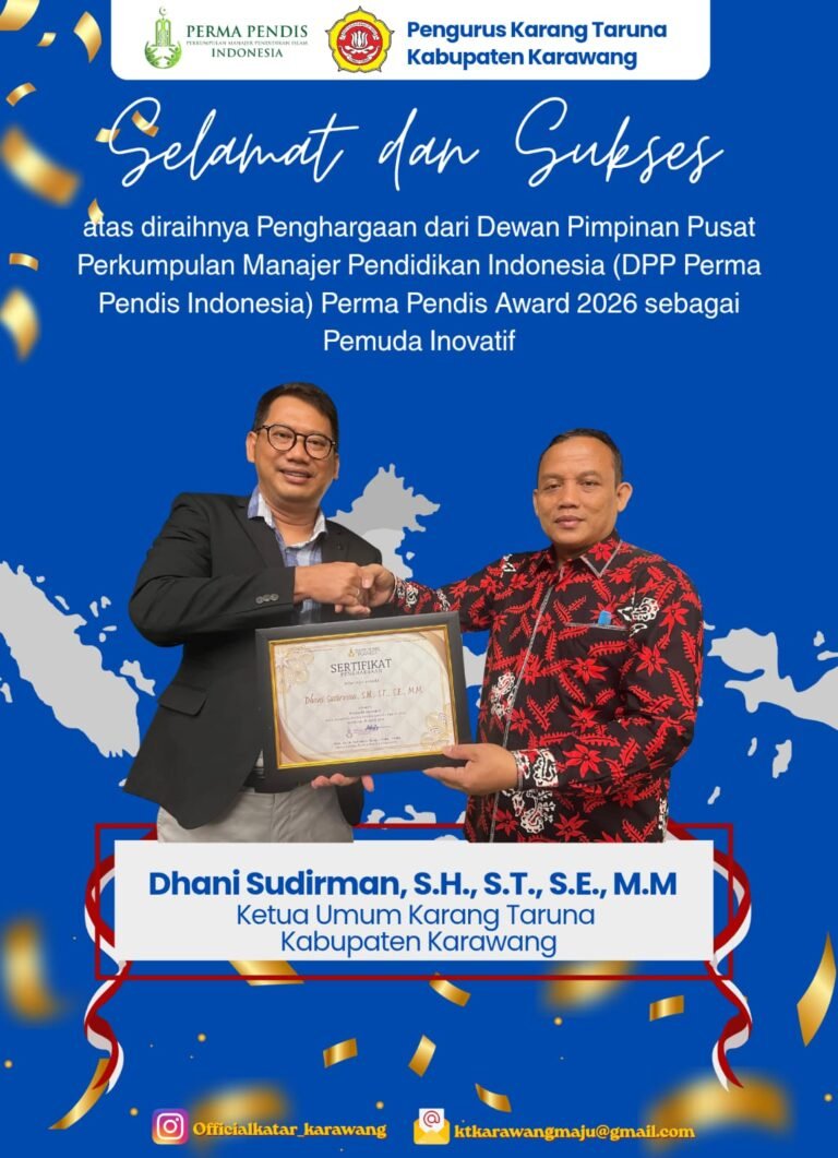Dari Karang Taruna ke Panggung Nasional: Dhani Sudirman Raih Perma Pendis Award 2026
