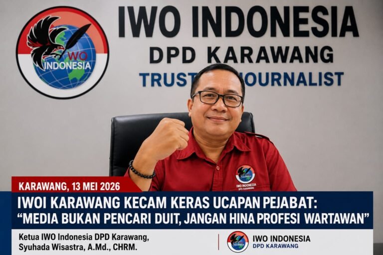 Polemik Ucapan “Media Butuh Duit”, IWOI Karawang Siap Geruduk Kantor Korwilcambidik Tirtajaya