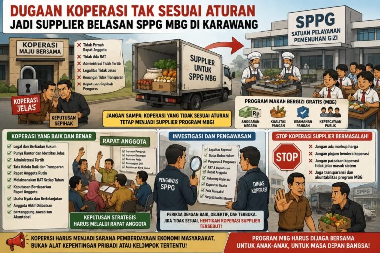 Supplier SPPG MBG Disorot, IWOI Karawang Tekankan Pentingnya Rapat Anggota Koperasi
