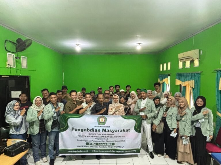 UMKM Maju, Warga Sejahtera: Politeknik Kepribadian Bangsa Indonesia Gelar Pengabdian Masyarakat di Jayakerta