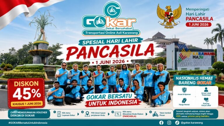 Diskon GOKAR Karawang Beri Diskon 45 Persen pada Hari Lahir Pancasila 2026, Begini Cara Klaimnya
