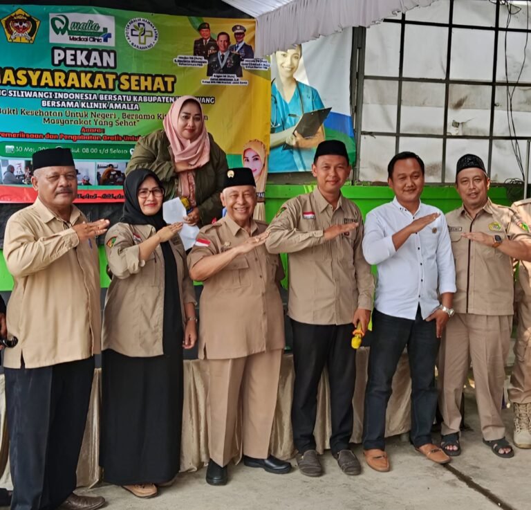 Klinik Amalia dan PSIB Karawang Gelar Pengobatan Gratis, Ratusan Warga Antusias Berobat