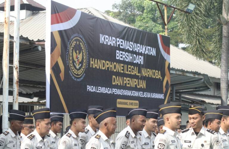 Lapas Karawang Deklarasi Perang terhadap HP Ilegal, Narkoba dan Penipuan, APH Turun Langsung