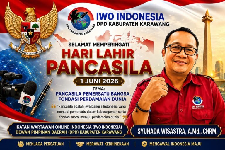 Pancasila PemersatuBangsa, IWO Indonesia Karawang Perkuat Peran Pers Melawan Hoaks dan Disinformasi