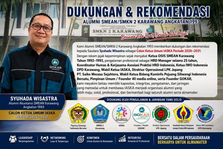 Alumni Angkatan 1993 Deklarasikan Dukungan untuk Syuhada Wisastra Jadi Ketua Umum IASKA 2026–2031