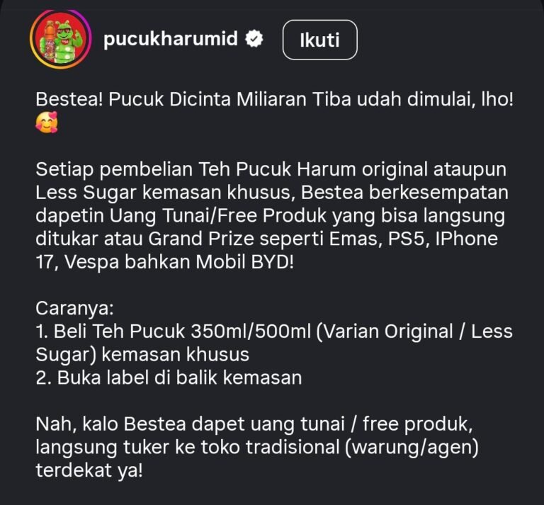 Indomaret Green Village Karawang Klarifikasi Polemik Hadiah Teh Pucuk Harum, Ternyata Penukaran di Warung