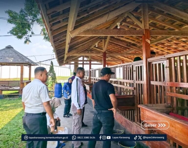 Dinas Pertanian Karawang Pantau Kesehatan Ternak di Laskar Farm Lapas Karawang