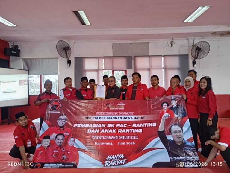 PAC Cilebar Ikuti Pendidikan Politik dan Haul Bung Karno yang Digelar DPC PDI Perjuangan Karawang