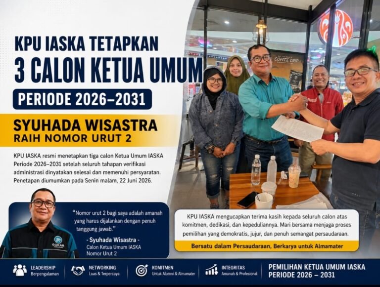 KPU IASKA Umumkan Nomor Urut Calon Ketua Umum, Syuhada Wisastra Dapat Nomor 2