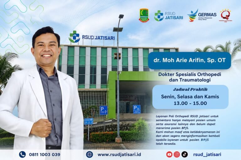 Dokter Moh Arie Arifin Hadir Perkuat Orthopedi RSUD Jatisari