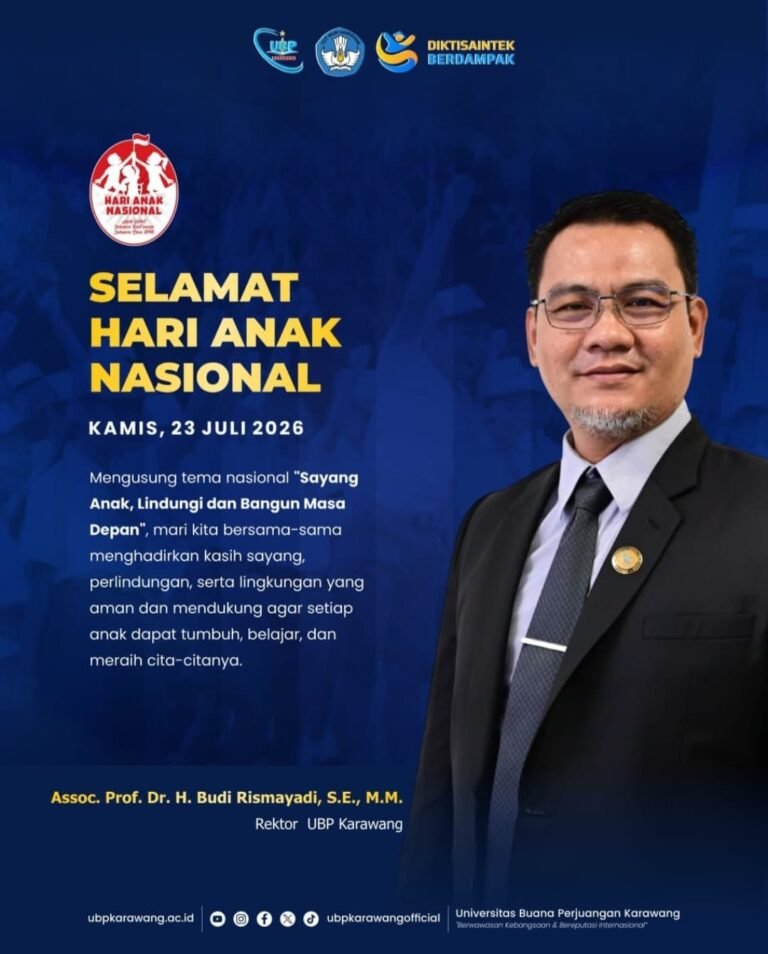 Rektor UBP Karawang: Anak adalah Investasi Terbaik untuk Masa Depan Bangsa