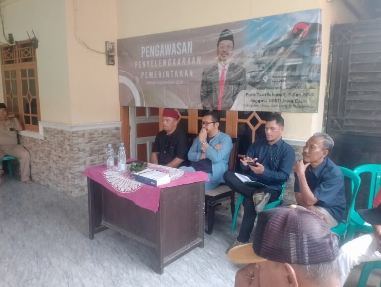 Pengawasan DPRD Jabar di Jatisari, Pipik Taufik Ismail Serap Aspirasi Warga dan Dorong Bantuan Keuangan Desa