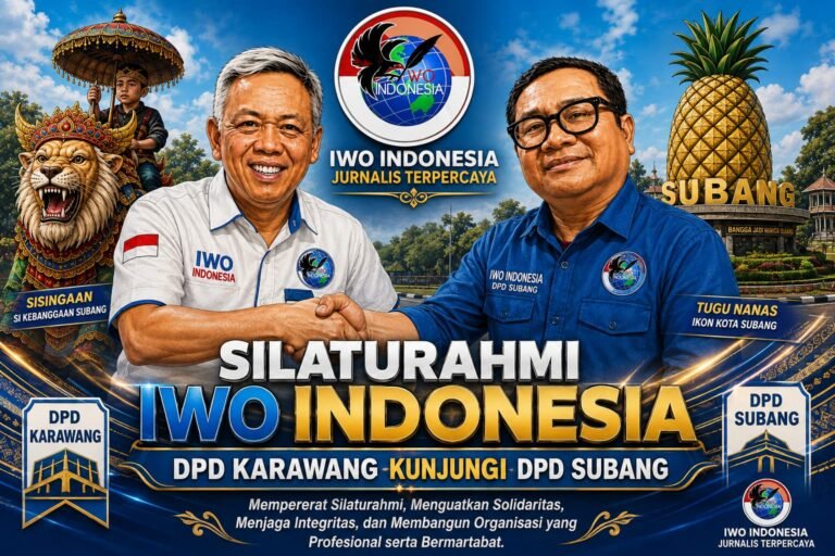 IWO Indonesia DPD Karawang Kunjungi DPD Subang, Perkuat Sinergi Jurnalis Terpercaya
