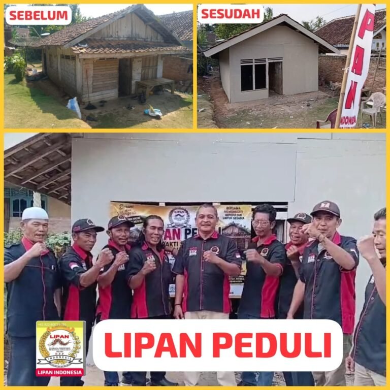 Wujudkan Kepedulian Nyata Ke Masyarakat DPD LIPAN Pesawaran Gelar Bedah Rumah,