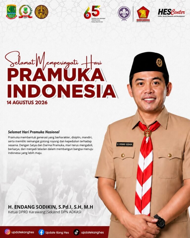 Hari Pramuka ke-65, H. Endang Sodikin: Pramuka Harus Cetak Generasi Berkarakter