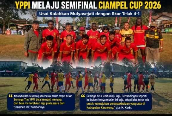 YPPI Kolaborasi dengan Polsek Ciampel Melaju ke Semifinal Ciampel Cup 2026, Rekrut Pemain Asing Baru