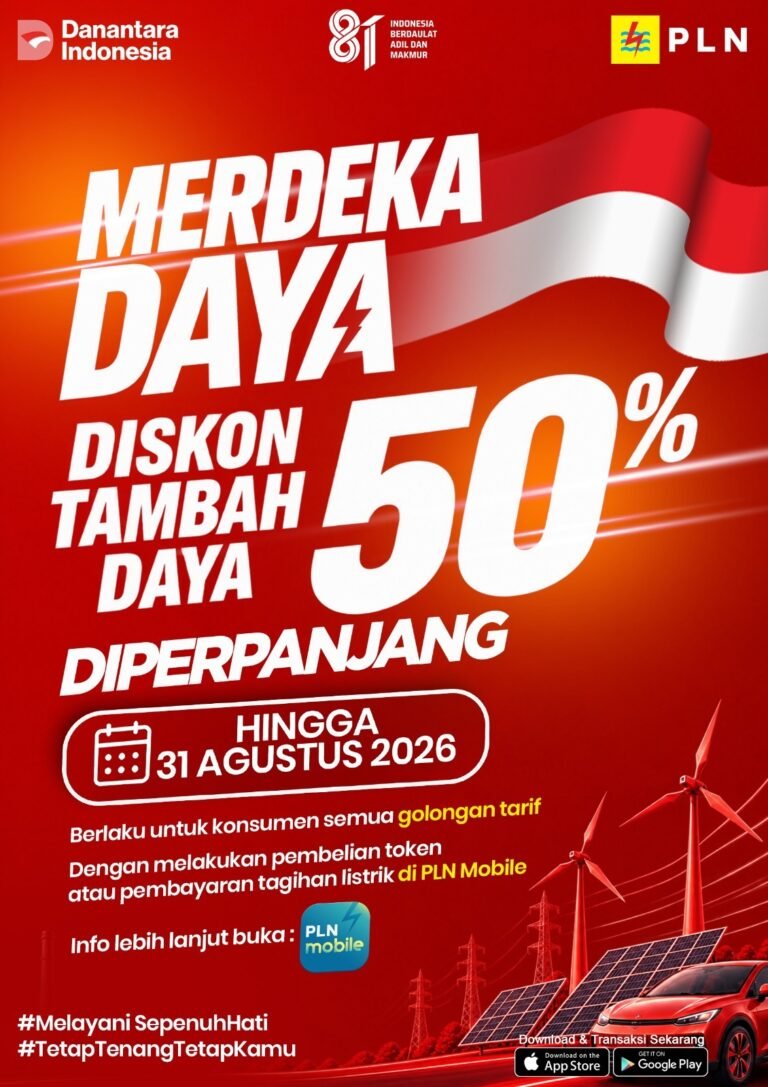 Hampir 890 Pelanggan Manfaatkan Perpanjangan Promo Diskon Tambah Daya hingga 50 Persen dalam Semangat Hari Pelanggan Nasional