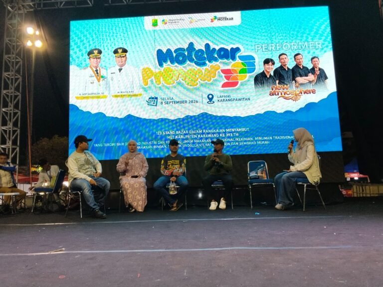 Bazaar UMKM HUT Karawang ke-393 Meriah, Talkshow Motekar Paguyuban Ungkap Kisah Sukses Pelaku Usaha