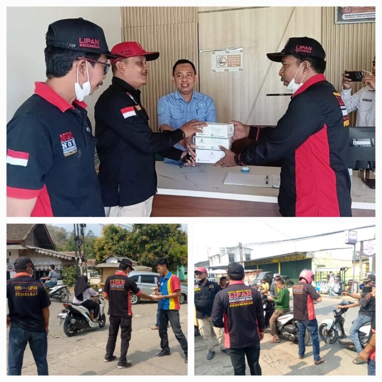 DPD LIPAN Pesawaran Bagikan Ribuan Masker, Mulai dari MAN 1 Pesawaran hingga Masyarakat Umum