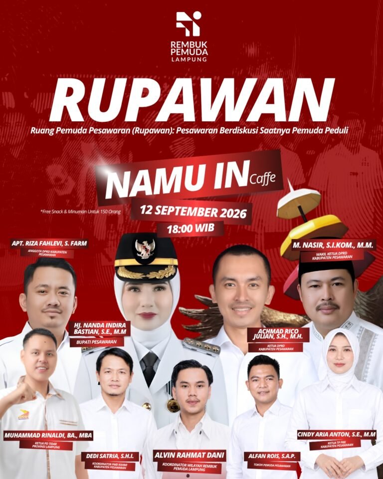 Pesawaran Berdiskusi, Saatnya Pemuda Peduli: Dorong Pemuda Terlibat dalam Pembangunan Daerah