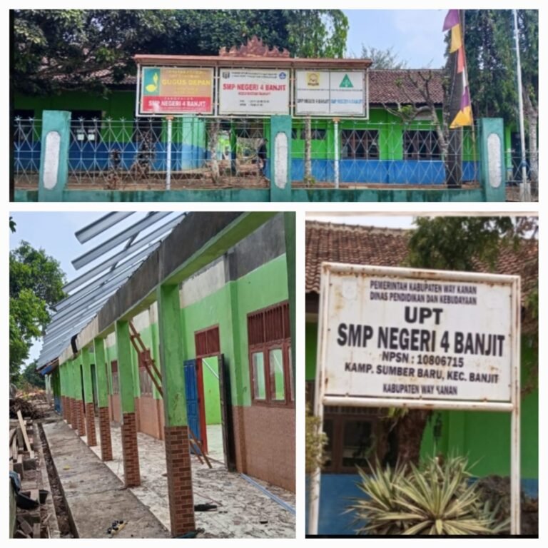 Dokumentasi : Terindikasi dugaan KKN di SMPN 4 Banjit Way Kanan Kegiatan Revitalisai Tersebut hambur hamburkan uang negara