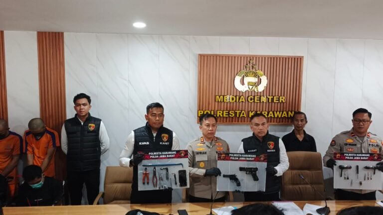 Polres Karawang Gulung Sindikat Curanmor Lintas Wilayah, Residivis Jadi Eksekutor Utama