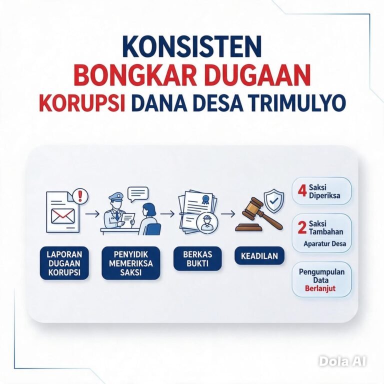 Kejari Pesawaran Konsisten Bongkar Dugaan Korupsi Dana Desa Trimulyo